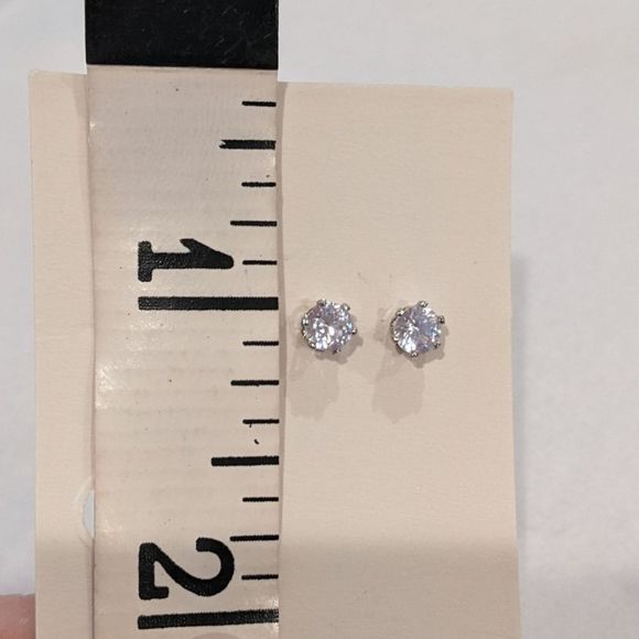 CZ Stud Earrings Mini XS 0.4cm - Picture 5 of 13